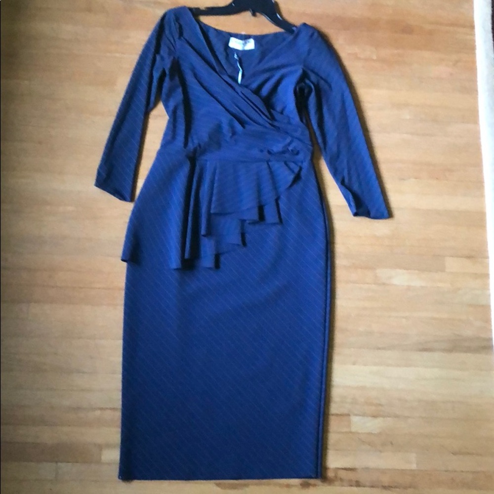 NWT Chiara Boni Ariane Pinstripe Dress